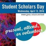 Student Scholars Day on April 13, 2016